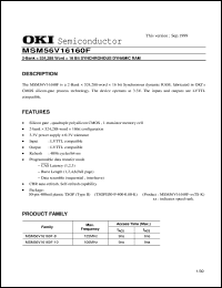 MSM56V16160F-10TS-K Datasheet