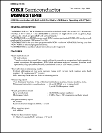 MSM6379RS Datasheet