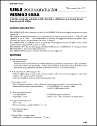 MSM63188A-xxxGS-BK Datasheet