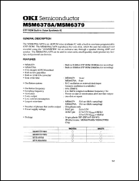 MSM6378ARS Datasheet