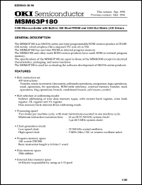 MSM63P180-xxxGS-BK Datasheet