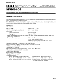 MSM6408-xxxGS-2K Datasheet
