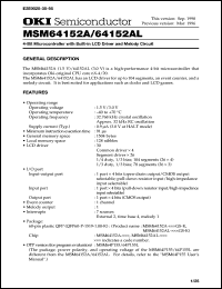 MSM64152A-xxx Datasheet