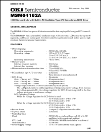 MSM64162A-xxx Datasheet