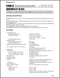 MSM64164C-xxxGS-BK Datasheet