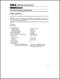 MSM64431-xxxGS-K Datasheet
