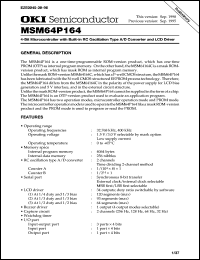 MSM64P164-xxxGS-BK Datasheet