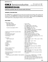 MSM65344A-xxxGS-BK Datasheet