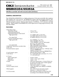 MSM65353A-xxxGS-BK4 Datasheet