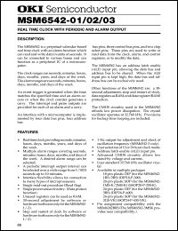 MSM6542-2MS-K Datasheet