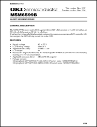 MSM6599BGS-BK Datasheet