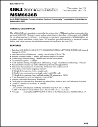 MSM6636BGS-K Datasheet