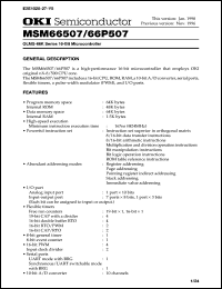MSM66507-xxxJS-B Datasheet