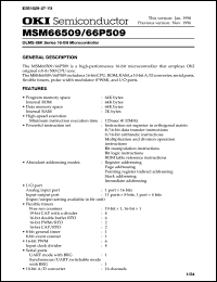 MSM66P509-xxxGS-BK Datasheet