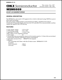 MSM6669AV-Z-05 Datasheet