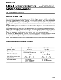 MSM6684BJS Datasheet