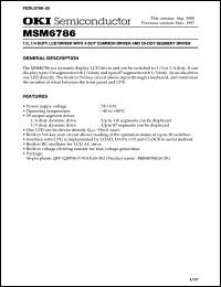 MSM6786GS-2K Datasheet