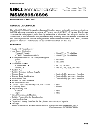 MSM6896GS-BK Datasheet