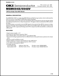 MSM6948GS-K Datasheet