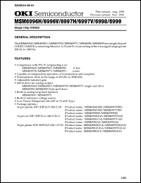 MSM6996VGS-K Datasheet