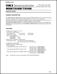 MSM7508BGS-K Datasheet