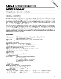 MSM7564-01GS-K Datasheet