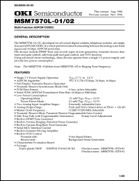 MSM7570L-02TS-K Datasheet