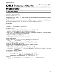 MSM7583GS-BK Datasheet