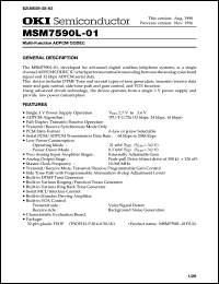 MSM7590L-01TS-K Datasheet