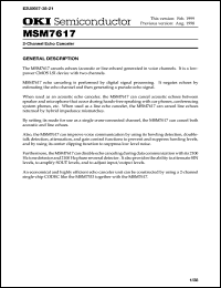 MSM7617-001GS-BK Datasheet