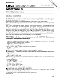 MSM7661BGS-BK Datasheet