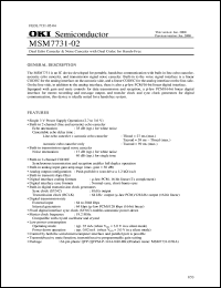 MSM7731-02GA Datasheet