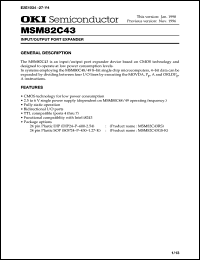 MSM82C43GS-K Datasheet