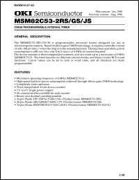 MSM82C53-2GS-K Datasheet