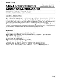 MSM82C54-2GS-K Datasheet