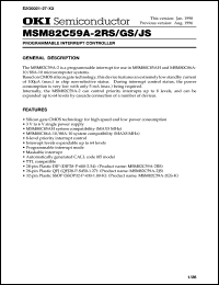 MSM82C59A-2GS-K Datasheet