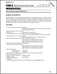 MSM9888LGS-AK Datasheet