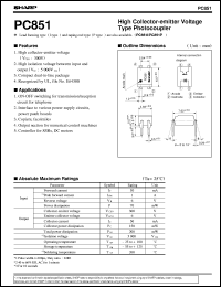 PC851 Datasheet