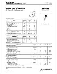 2N7000 Datasheet