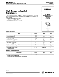 2N3442 Datasheet