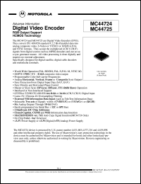 MC44722FT Datasheet