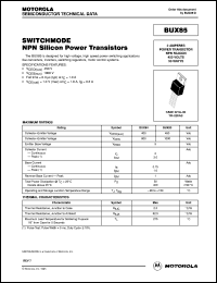 BUX85 Datasheet