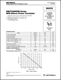 BUV23 Datasheet