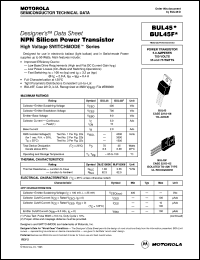 BUL45 Datasheet