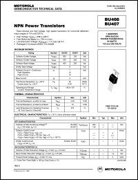 BU407 Datasheet