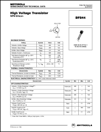 BF844 Datasheet