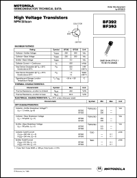 BF392 Datasheet