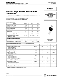 BD801 Datasheet