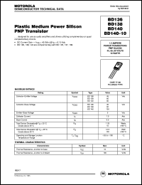 BD138 Datasheet