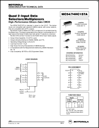 MC74HC157AFR1 Datasheet